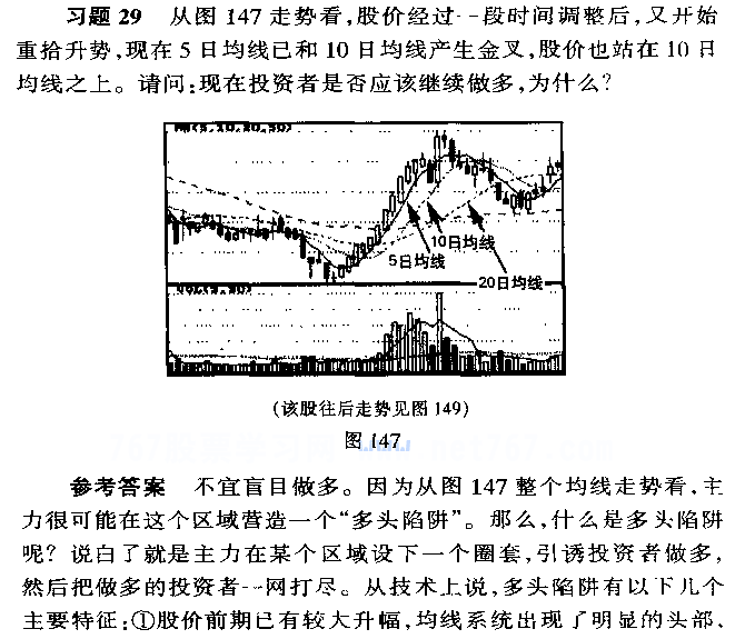 移动平均线多头陷阱与空头陷阱(图解) 